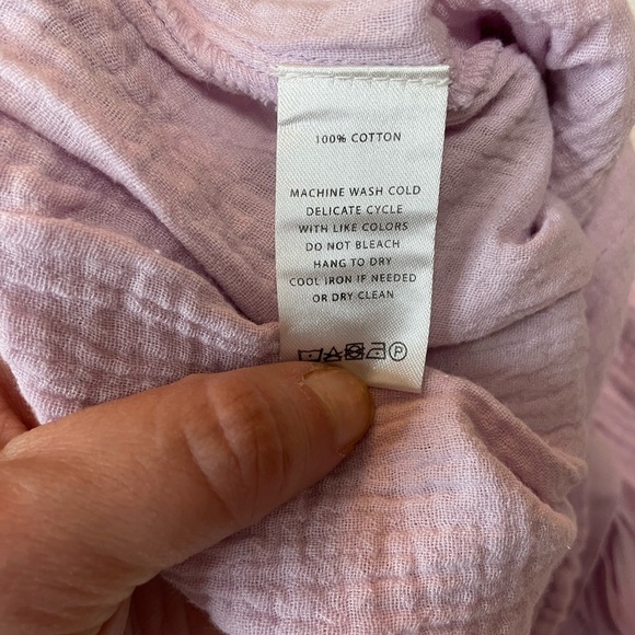 LILLA P organic cotton gauze skirt Lilac NWT XS - Picture 3 of 6